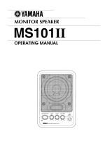 Yamaha MS101 II Руководство пользователя
