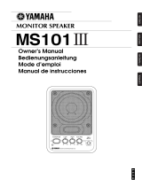 Yamaha MS101III Инструкция по применению