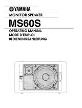Yamaha MS60S Инструкция по применению