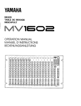 Yamaha MV1602 Инструкция по применению