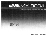 Yamaha MX-800/L Инструкция по применению