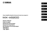 Yamaha MX-A5200 Инструкция по применению