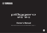 Yamaha Piaggero NP-12 Инструкция по применению