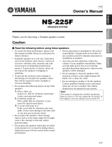 Yamaha NS-225F Руководство пользователя