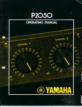 Yamaha P2050 Инструкция по применению