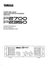 Yamaha P2700 Инструкция по применению