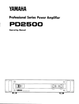 Yamaha PD2500 Инструкция по применению