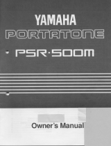 Yamaha PortaTone PSR-500M Инструкция по применению