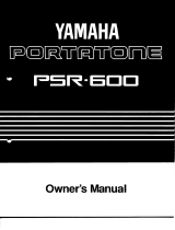 Yamaha Portatone PSR-600 Инструкция по применению
