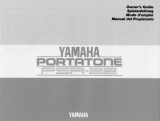 Yamaha Portatone PSR-22 Инструкция по применению