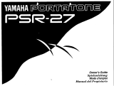 Yamaha PSR-27 Инструкция по применению