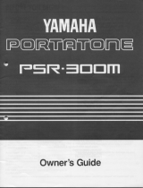 Yamaha PSR-300m Инструкция по применению