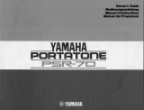 Yamaha PSR-70 Инструкция по применению