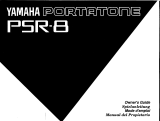 Yamaha Portatone PSR-8 Инструкция по применению