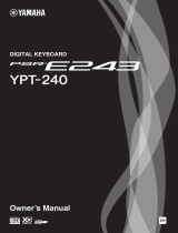 Yamaha PSR-E243 - YPT240 Инструкция по применению