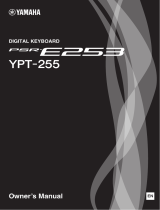 Yamaha Digital Keyboard PSR-E253 YPT-255 Руководство пользователя