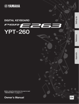 Yamaha PSR-E263 Инструкция по применению