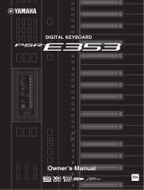 Yamaha PSR-E353 Инструкция по применению