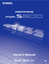 Yamaha PSR-S500 Инструкция по применению