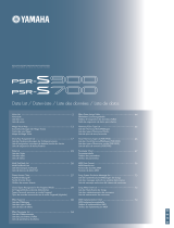 Yamaha PSR-S900 Техническая спецификация