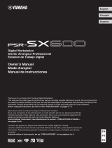 Yamaha PSR-SX600 Инструкция по применению