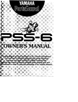 Yamaha PSS-6 Инструкция по применению