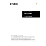 Yamaha PW5000 Руководство пользователя
