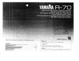 Yamaha R-70 Инструкция по применению