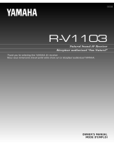 Yamaha R-V1103 Руководство пользователя