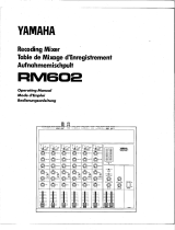 Yamaha RM602 Руководство пользователя