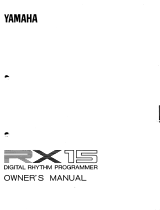 Yamaha RX-15 Инструкция по применению