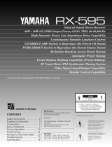 Yamaha RX-595 Руководство пользователя