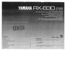 Yamaha RX-830 Инструкция по применению