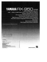 Yamaha RX-950 Инструкция по применению