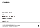 Yamaha RX-A1080 Инструкция по применению