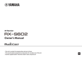 Yamaha RX-S602 Инструкция по применению