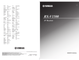 Yamaha RX-V1500 Инструкция по применению