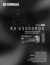 Yamaha RXV3000RDS Руководство пользователя