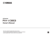 Yamaha RX-V383 Инструкция по применению