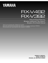 Yamaha RX-V392RDS Руководство пользователя