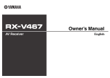 Yamaha RX-V467 Инструкция по применению