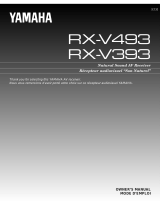 Yamaha RX-V493RDS Инструкция по применению
