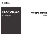 Yamaha RX-V567 Инструкция по применению