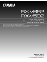 Yamaha RX-V592 Руководство пользователя
