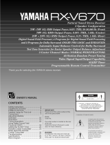 Yamaha RX-V670 Руководство пользователя