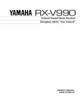 Yamaha RX-V990 Руководство пользователя