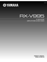 Yamaha RX-V995 Руководство пользователя