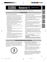 Yamaha Soavo-1 Инструкция по применению