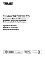 Yamaha SPX990 Инструкция по применению