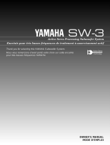 Yamaha SW-3 Руководство пользователя